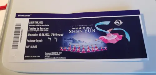 billet shen yun à Pully
