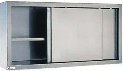 Placard suspendu inox avec portes coulissantes h 650 à Salzano