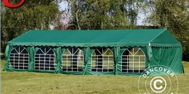 Partyzelt UNICO 5x10m, Dunkelgrün