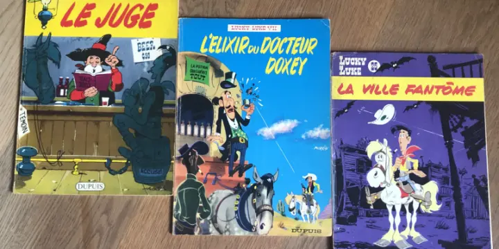 3 albums, original collection "Lucky Luke"