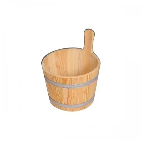 Seau en bois pour sauna à onex