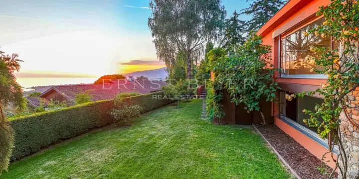 Résidence d'exception avec jardin paysager et panorama sur le Léman