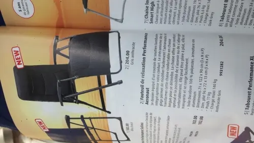 Chaise de camping à Rebeuvelier