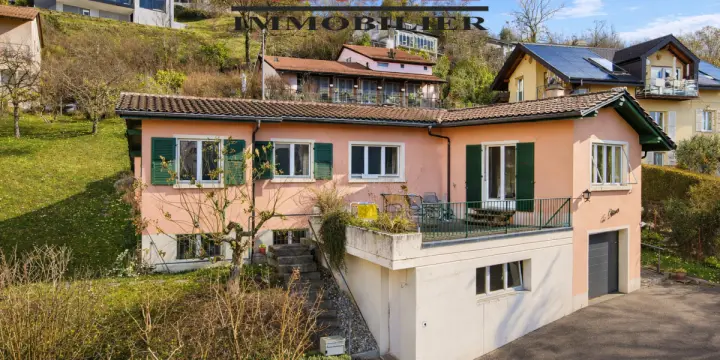 Villa individuelle de 4.5 pièces avec vue lac et fort potentiel d’agrandissement