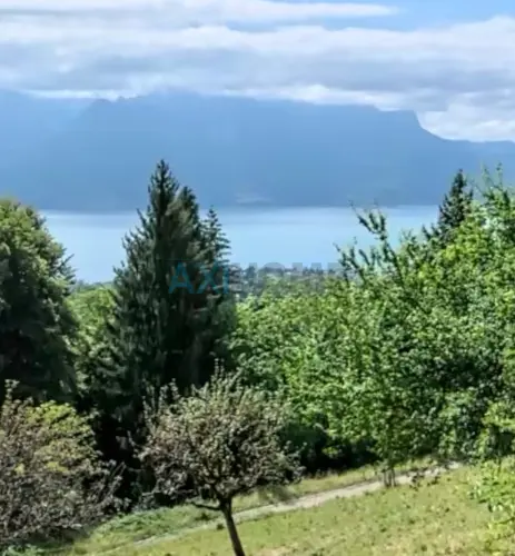 Parcelle à bâtir vue lac avec permis en force d'une villa individuelle à Blonay
