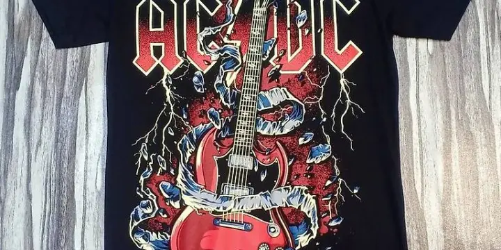 T-shirt Acdc Guitar Cover NTS