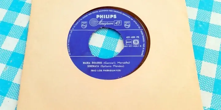 Disque vinyle 45 tours "Trio Los Paraguayos+