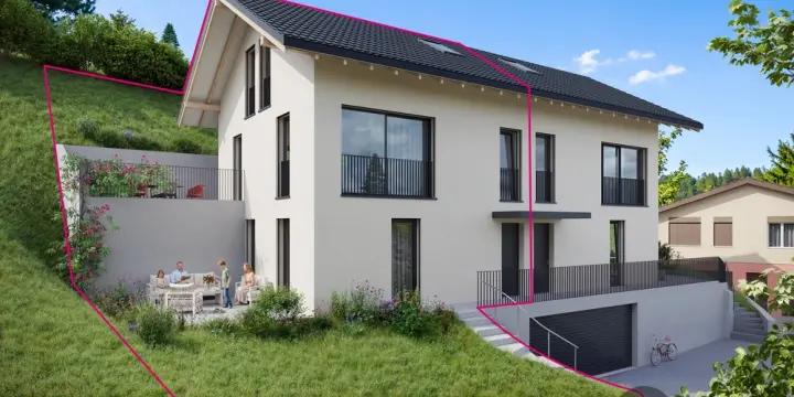 4.5-Zimmer-Doppelhaushälfte mit individuellem Ausbau