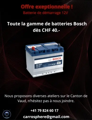Batteries Bosch à Lausanne