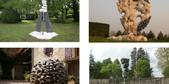 Sculpture Statue Maison Jardin Terrasse