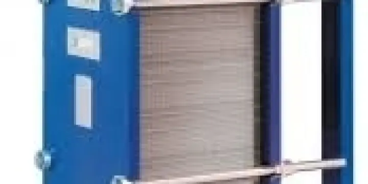 Échangeur à plaque à nappe, pour la production de froid.