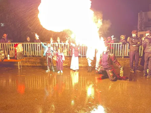 spectacle EVJF Genève de feu cracheur et jongleur Vaud