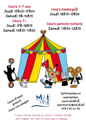 Cours de cirque à SAINT-LÉGIER-LA CHIÉSAZ à Saint-Légier-La Chiésaz