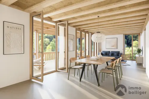 Wohnen im Baumgarten: Holzbau mit Charme und Weitblick à Wikon