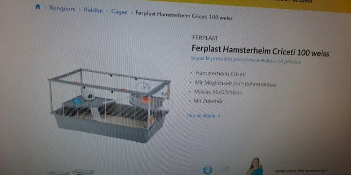 Cage pour hamsters ou souris
