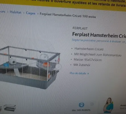 Cage pour hamsters ou souris