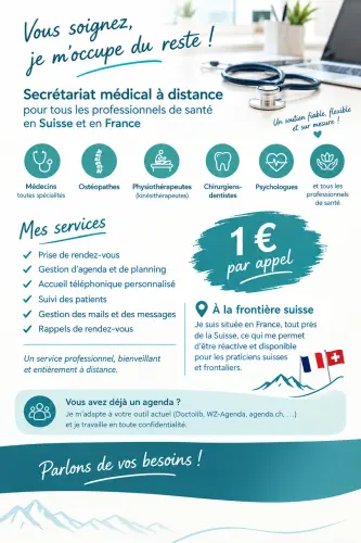 Secrétariat médical à distance pour professionnel de santé