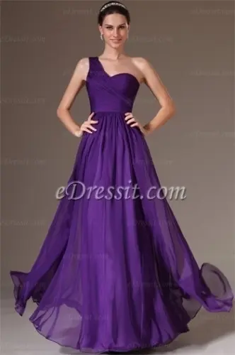 eDressit 2014 Nouveauté Violet Simple Un à creteil