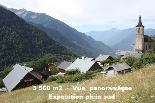 Beau Terrain  -  3 560 m2  -  Savoie  à Montsapey