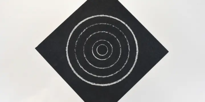 Sculpture Ardoise Marbre et Peinture Argent - Décoration Maison - Tableau