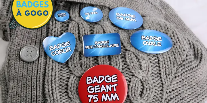 Activité badges personnalisés clé en main (matériel + stock + site)