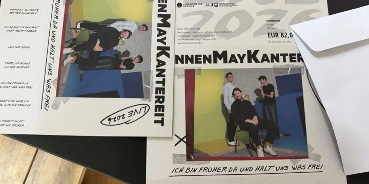 2 tickets AnnenMayKantereit am Sonntag, 27.09.2026