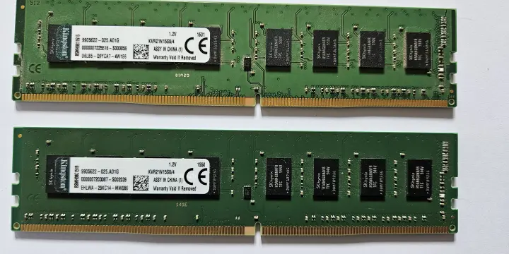 Kingston 8 Go, 2 × 4 Go DDR4 2133 pour PC fixe