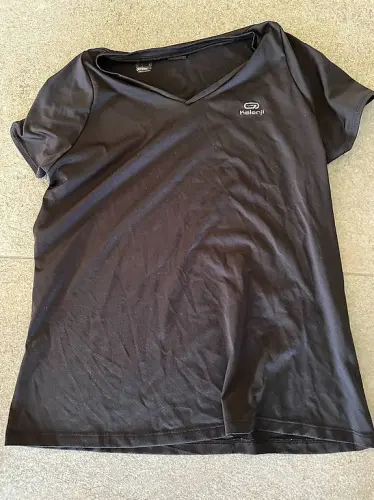 T-shirt noir de sport - unisexe - XS - kalenji Decathlon à Nyon