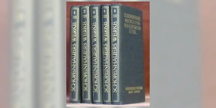 Sämmtliche Werke in fünf Bänden. Grossherzog Wilhelm Ernst Ausgabe. I - II: Die Welt als Wille und…