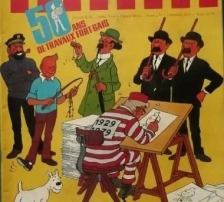 Lot de 100 BD Tintin hebdomadaires