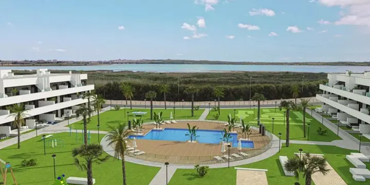 Espagne. Appartement neuf 3 pièces. 64 m² + terrasse de 21 m². Guardamar del segura.