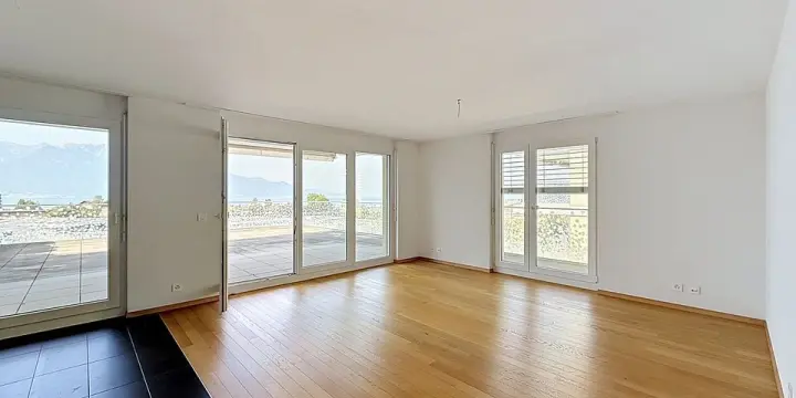 Appartement de 2.5 pièces avec une grande terrasse - Vue imprenable