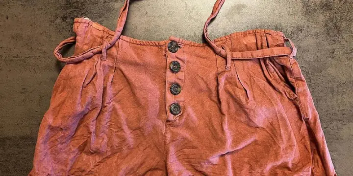 Short en lin only 42 en brun