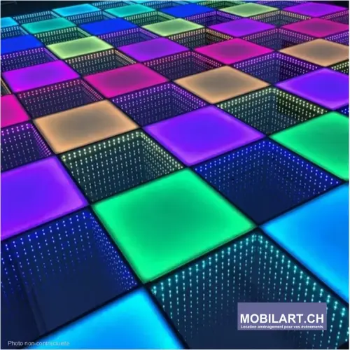 Location – Sol LED / Dancefloor LED 3D – Événementiel à Gland