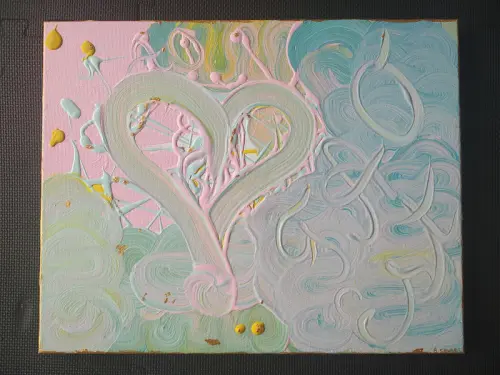 Cœur (acrylique) à Courroux