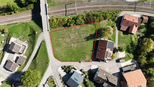 À vendre à Roches (BE) terrain à bâtir viabilisé de 1'664 m²