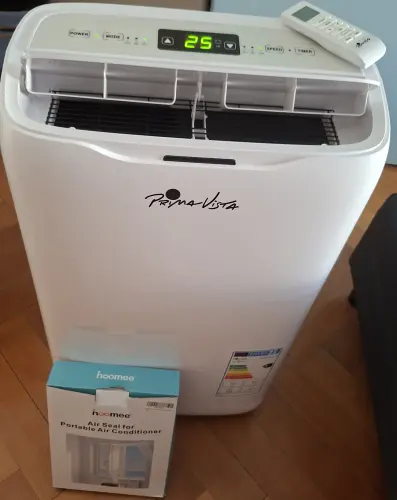 Climatiseur mobile 12 000 BTU/h avec système isolation fenêtre
