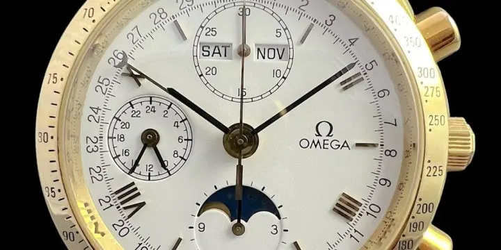 Omega Speedmaster Triple Date Moon 18k