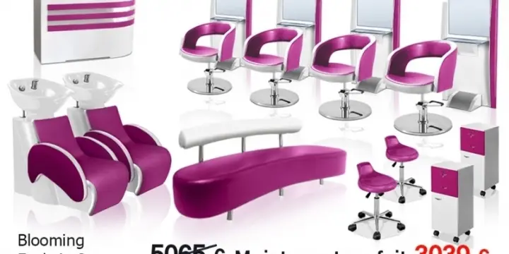 Ensemble de mobilier coiffure