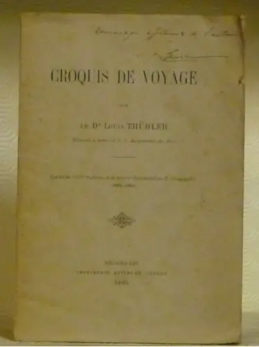 (Médecin à bord du S.S. Burgmeester den Tex). Croquis de voyage. Extrait du Bulletin de la Société… à Russy
