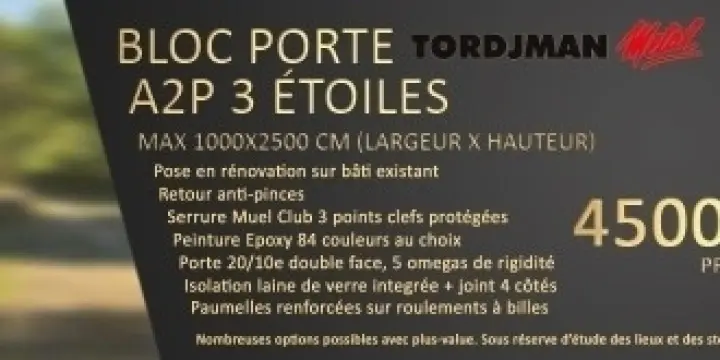 Bloc porte blindée torjman