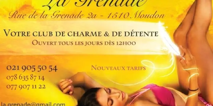 La Grenade Club à Moudon recrute hôtesses