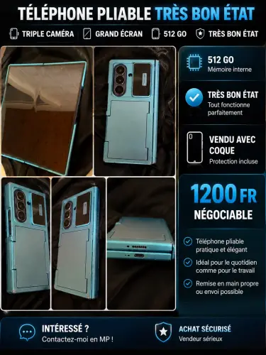 téléphone mobile samsung en trés bonne état avec coque de protection