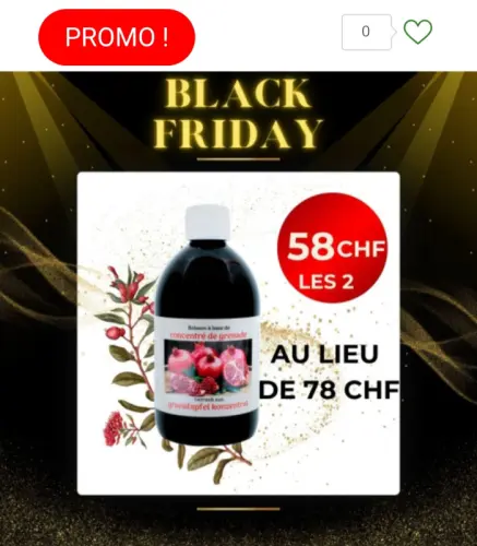 BLACK FRIDAY - CONCENTRE DE JUS DE GRENADE à FAHY