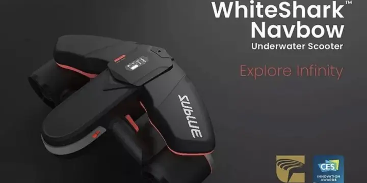Scooter sous-marin Sublue Navbow 2m/sec - 40m Underwater - Thrust modes