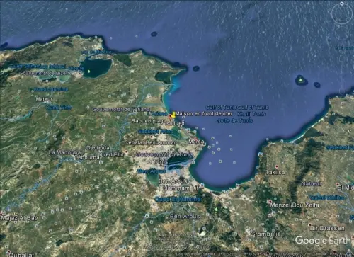 Tunisie maison sur la plage à La Marsa - Tunisie