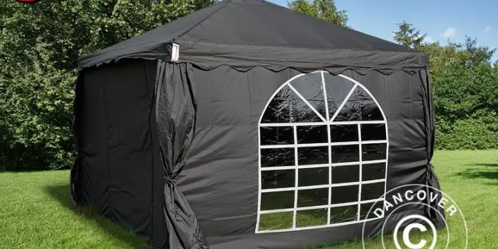 Partyzelt UNICO 3x3m, Schwarz