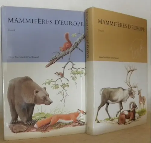 Mammifères d’Europe. Planches de P. Barruel. 2 volumes.