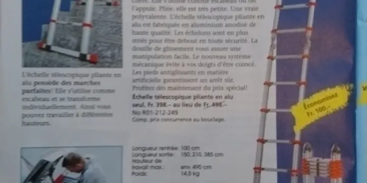 Echelle télescopique jamais utilisée