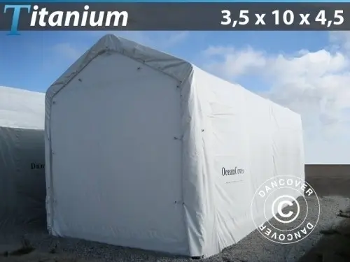 Lagerzelt Titanium 3,5x10x3,5x4,5m, Weiß à Zurich